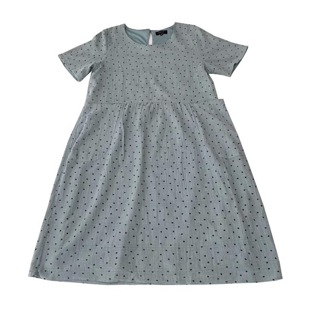 Roolee Light Blue Polka Dot Dress